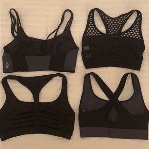 Set of 4 sports bras